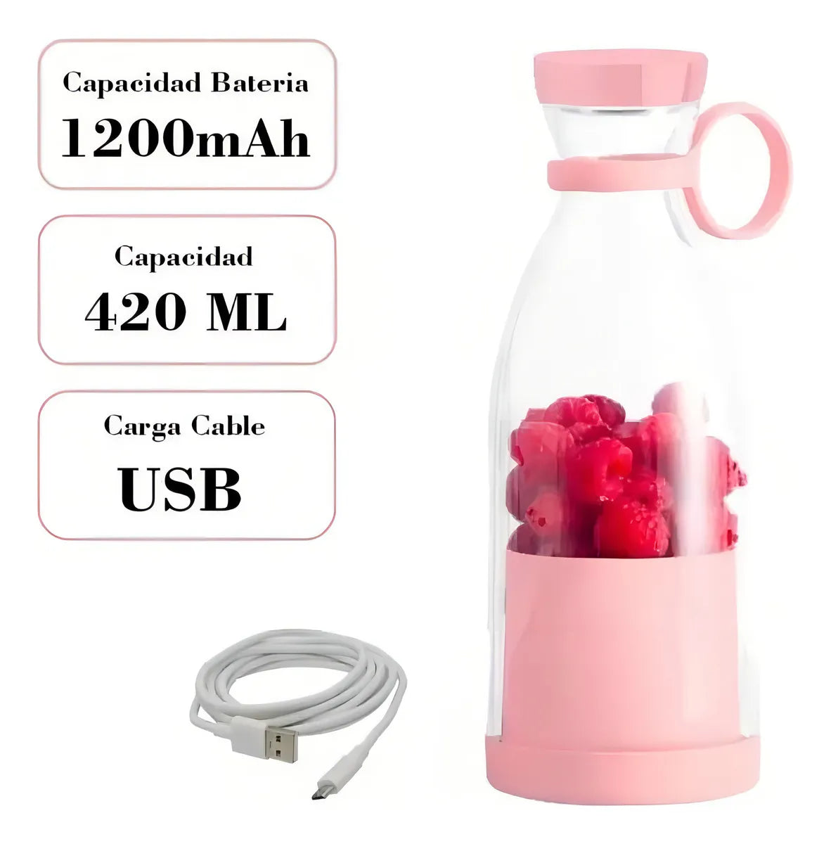 BLENEXPRESS™ - Juguera Portátil Botella 420ml 6 cuchill