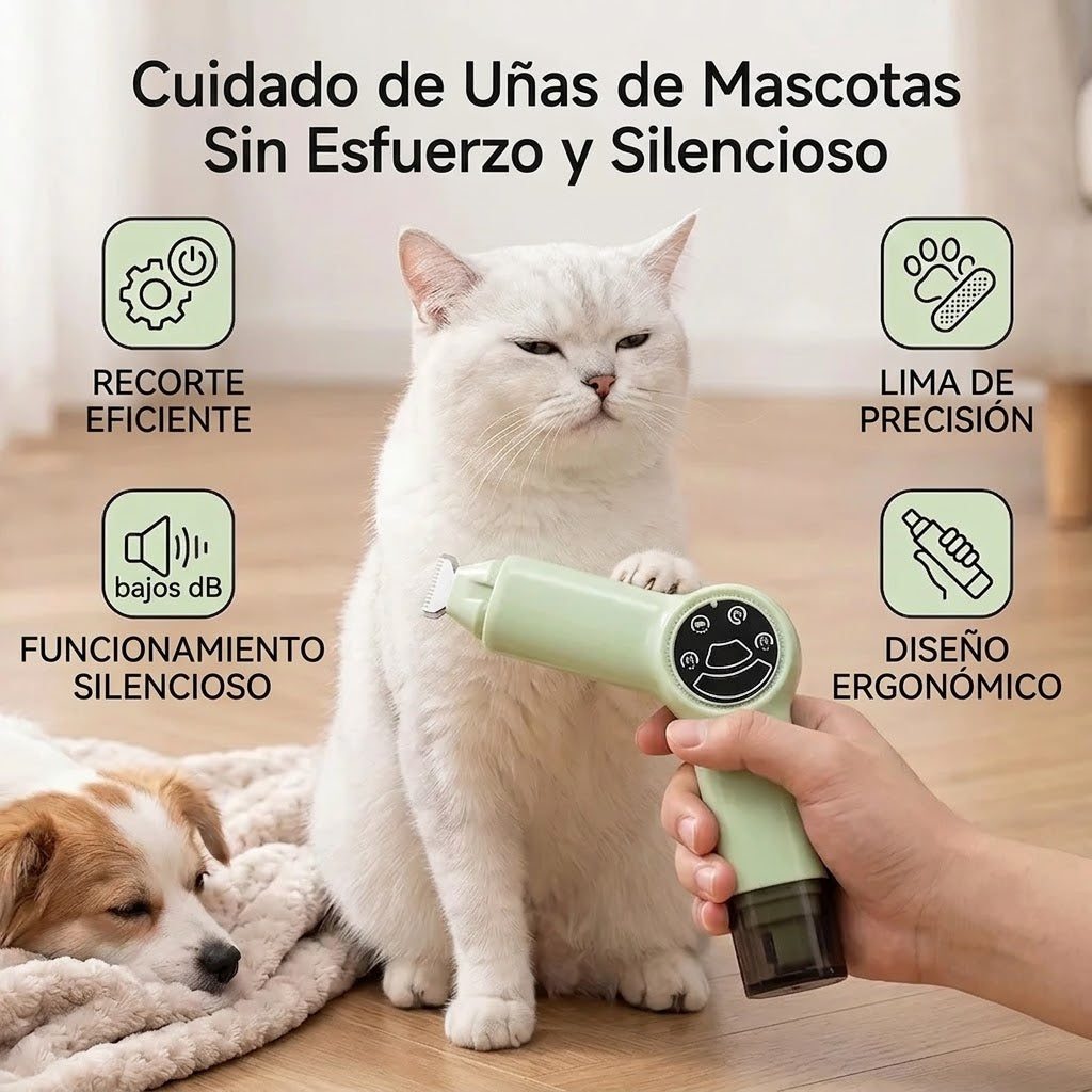 Máquina Recortadora Uñas Mascotas 2 en 1