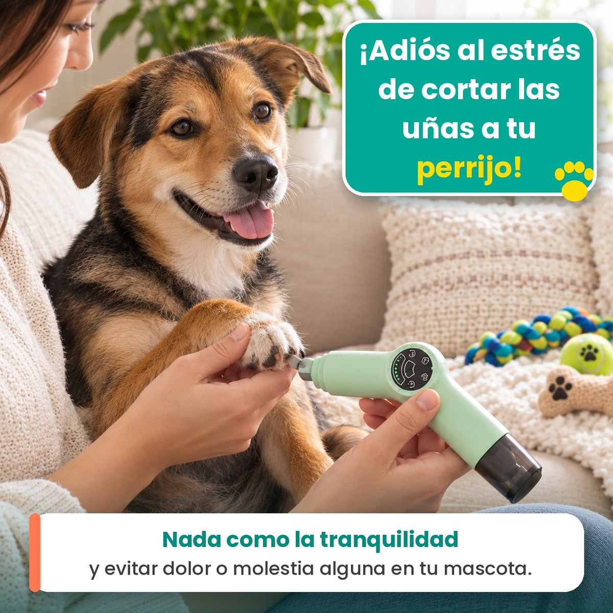 Máquina Recortadora Uñas Mascotas 2 en 1