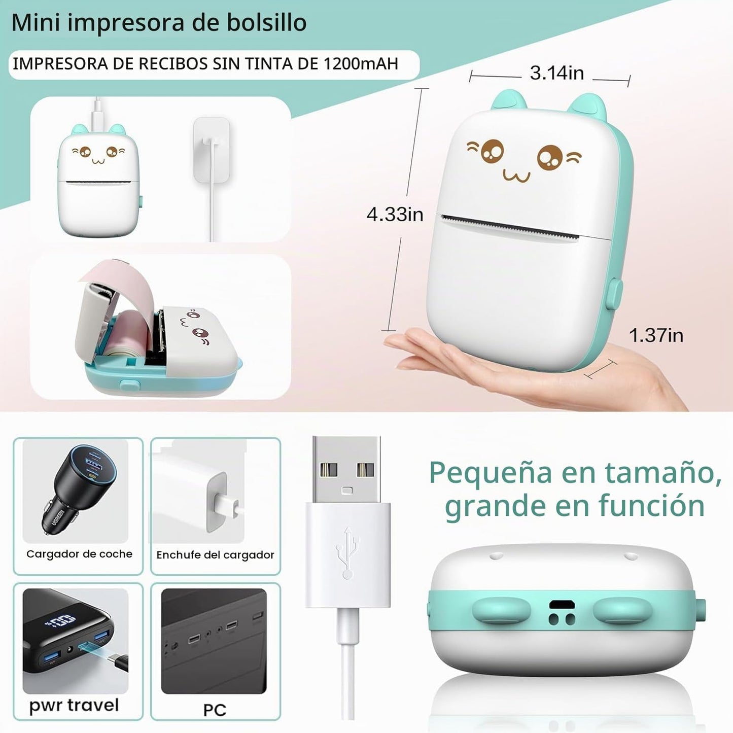 Mini Impresora Portátil