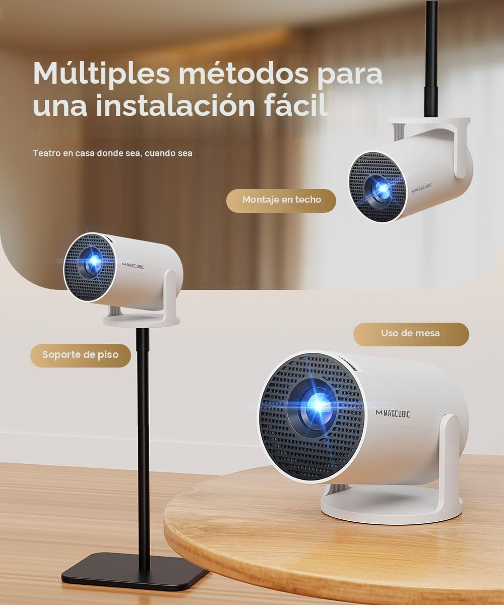 Miniproyector HY300PRO 2026 con WiFi y Bluetooth