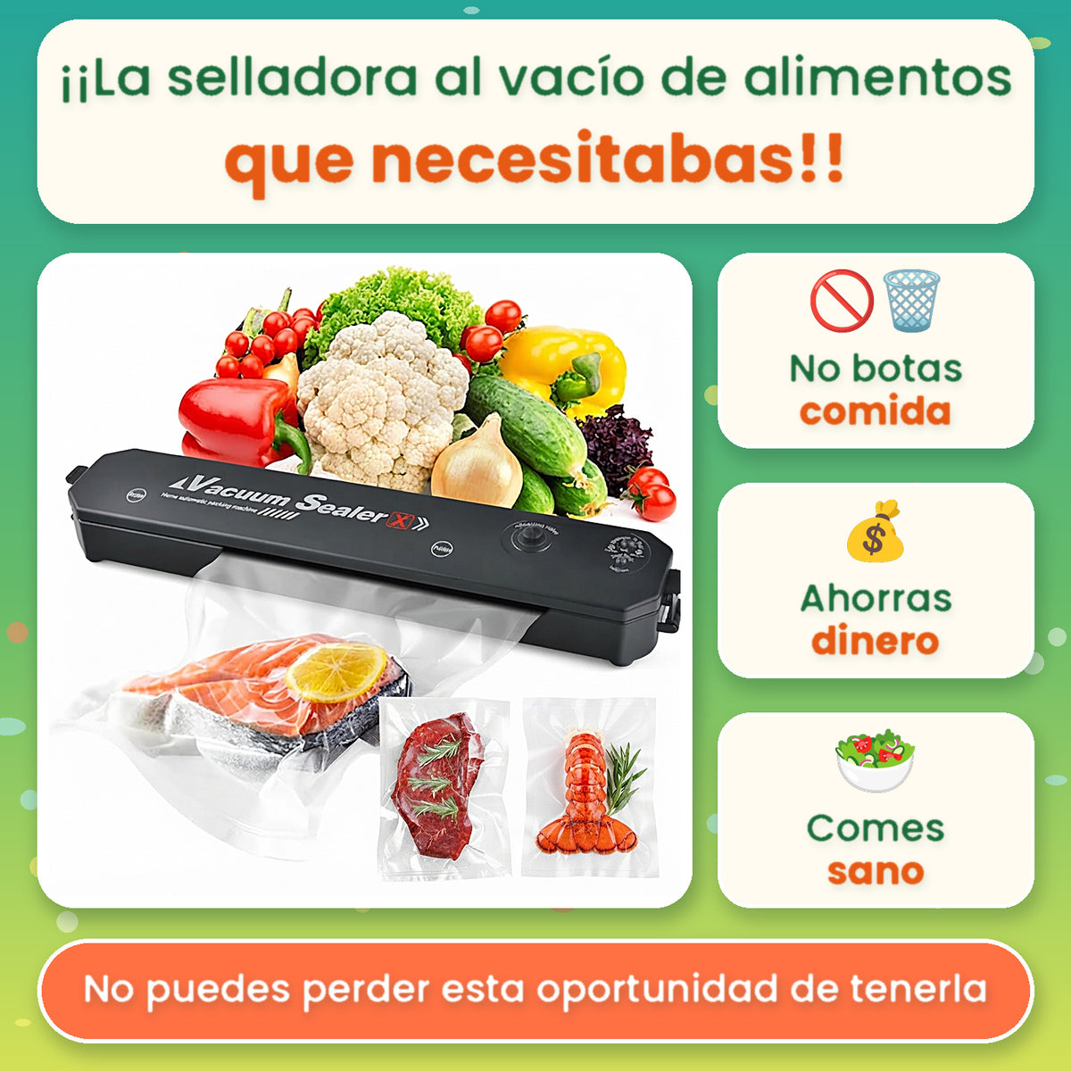 AIREZERO™ - Selladora al Vacío con Bolsas